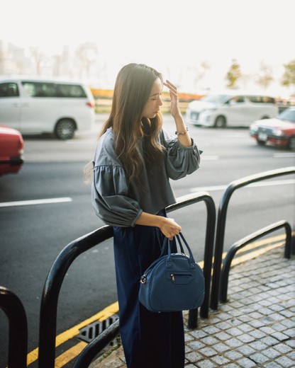 Bread Bag - Pu Leather Blue Dusk