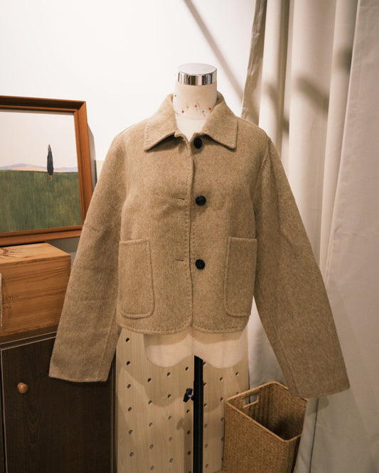 111565 - Topstitch Button Jacket