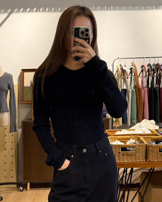 111571 - Luna Mellow Ribbed Top