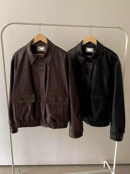 111560 - Bomber Leather Jacket (PU)