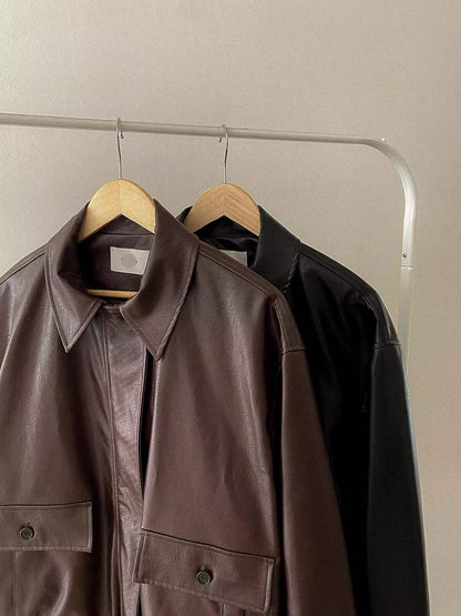 111560 - Bomber Leather Jacket (PU)