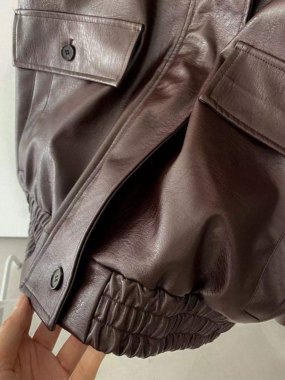 111560 - Bomber Leather Jacket (PU)