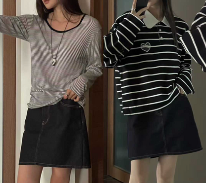 111517 - Denim Mini Skirt