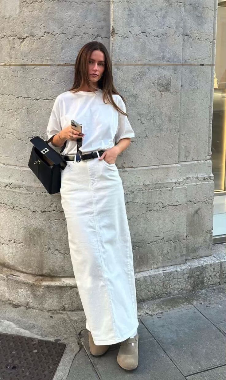 111519 - More About: Roman A-line Maxi Skirt