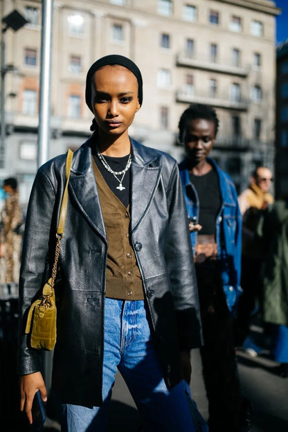 111530 - More About: 90s Leather Jacket (PU)