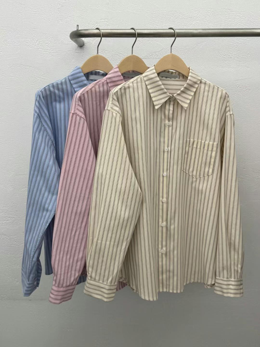 111511 Striped Collar Shirt