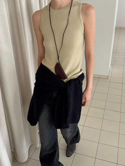 111528 - Earthy Ribbed Tank Top