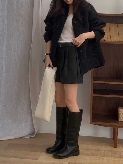 111544 - Mixed Wool Pocket Short