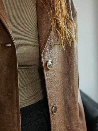 111530 - 90s Leather Jacket (PU)