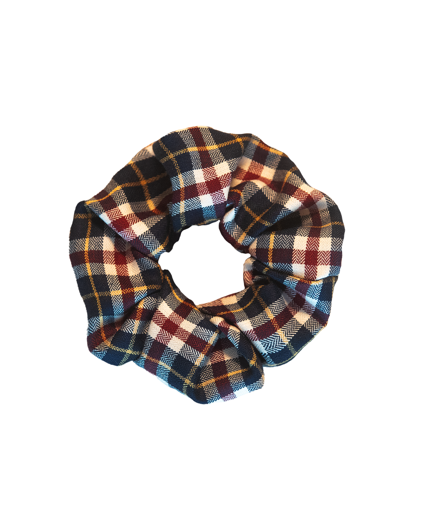 England Classic Checkered Scrunchie