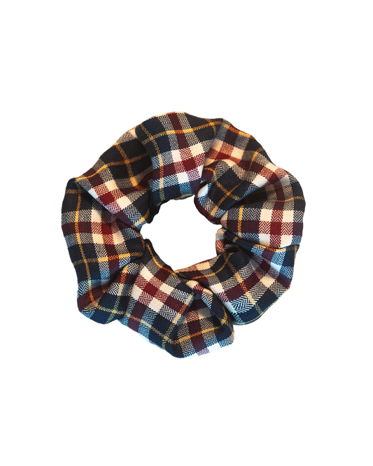 England Classic Checkered Scrunchie