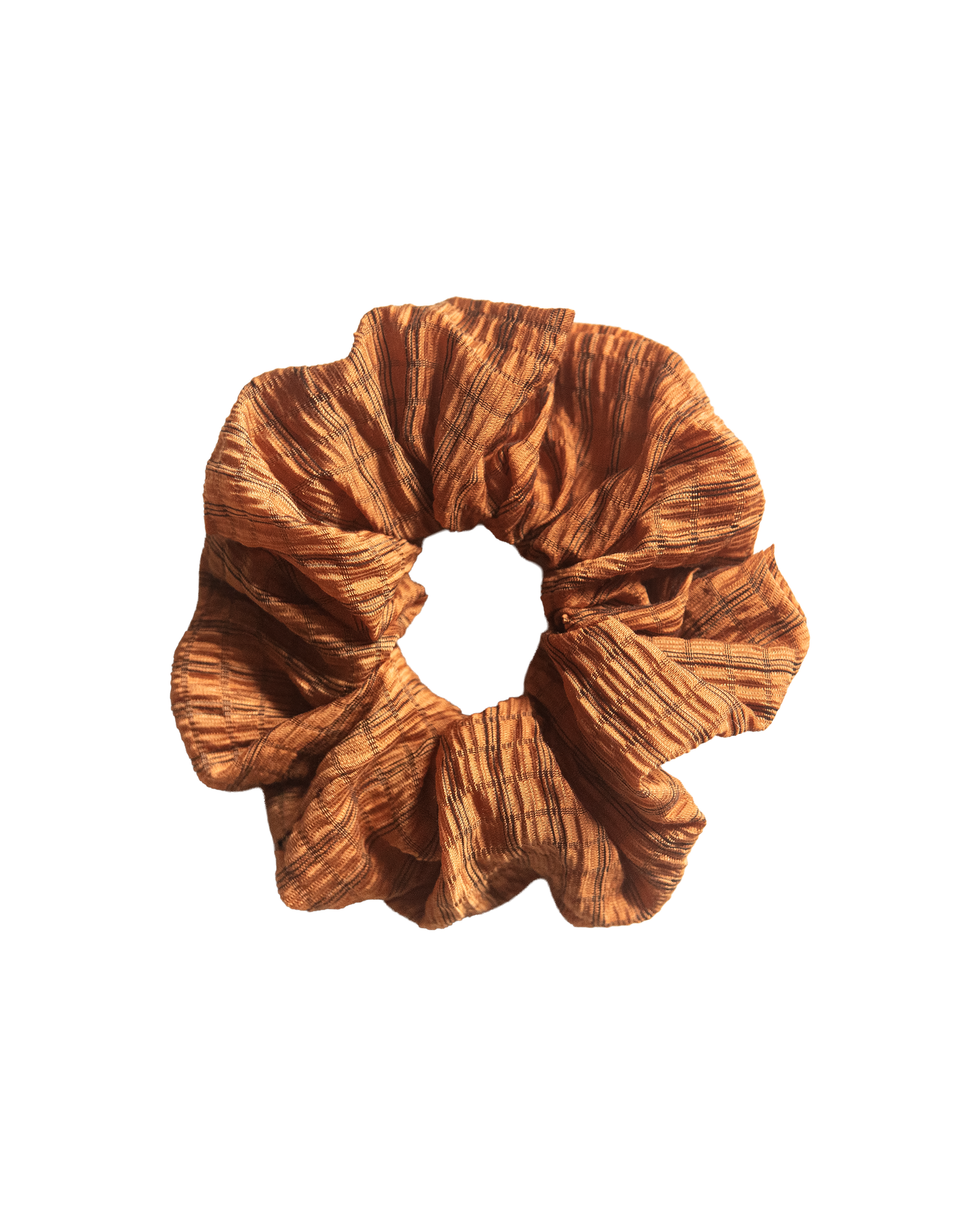Orange Waffle Scrunchie