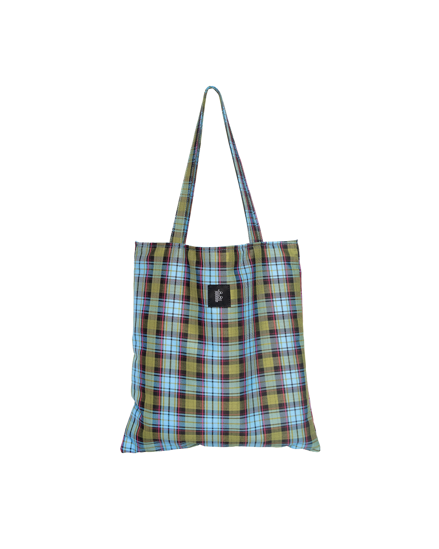 Sq.Tote - Blue Joyful Checkered