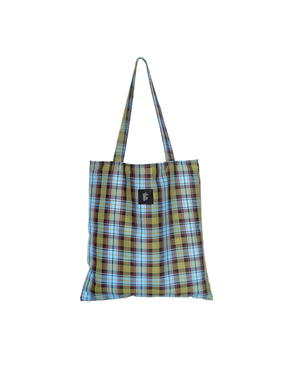 Sq.Tote - Blue Joyful Checkered