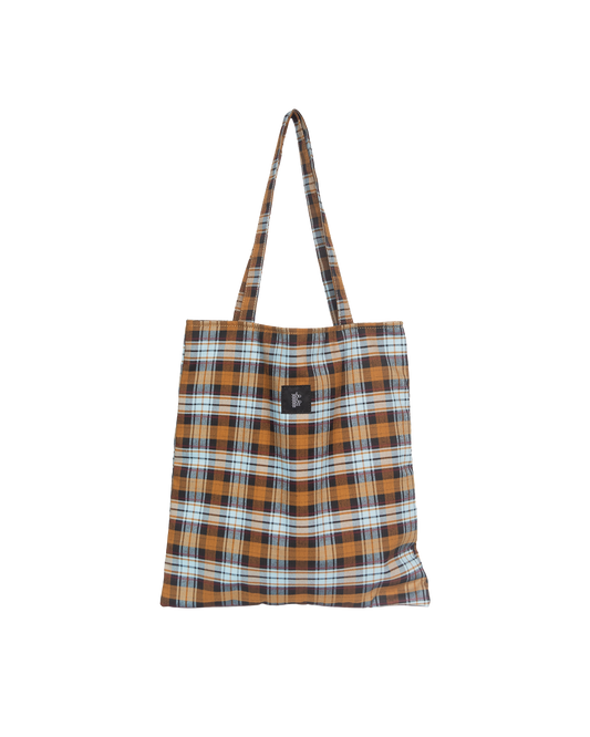 Sq.Tote - Yellow Joyful Checkered