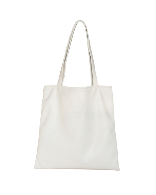 Sq.Tote - PU leather Ivory