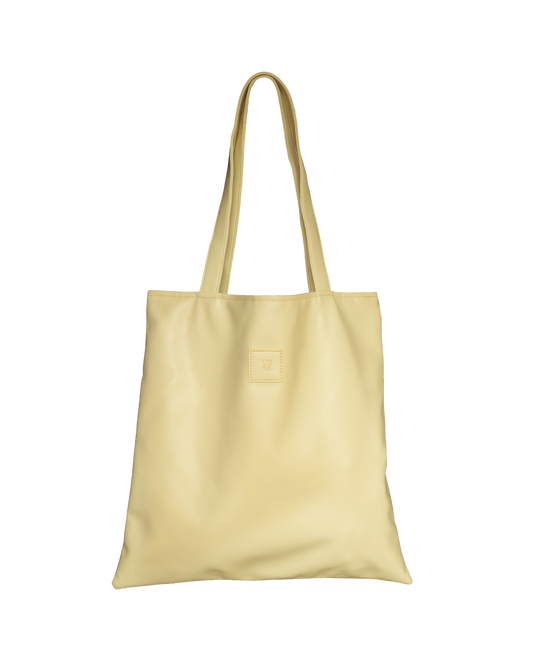 Sq.Tote - PU leather Butter