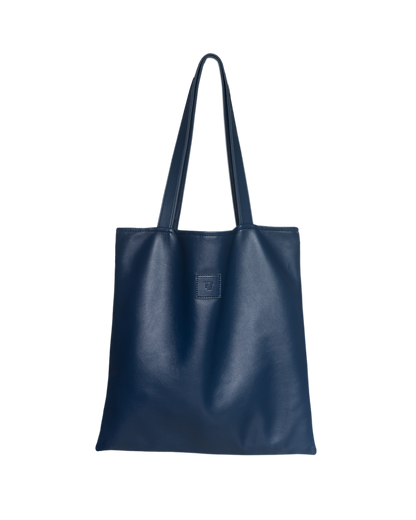 Sq.Tote - PU leather Navy