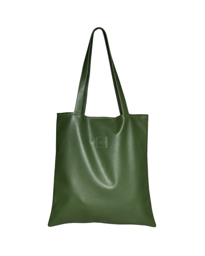 Sq.Tote - PU leather Olive