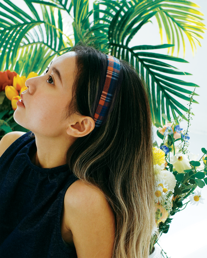 Orange Checkered Headband