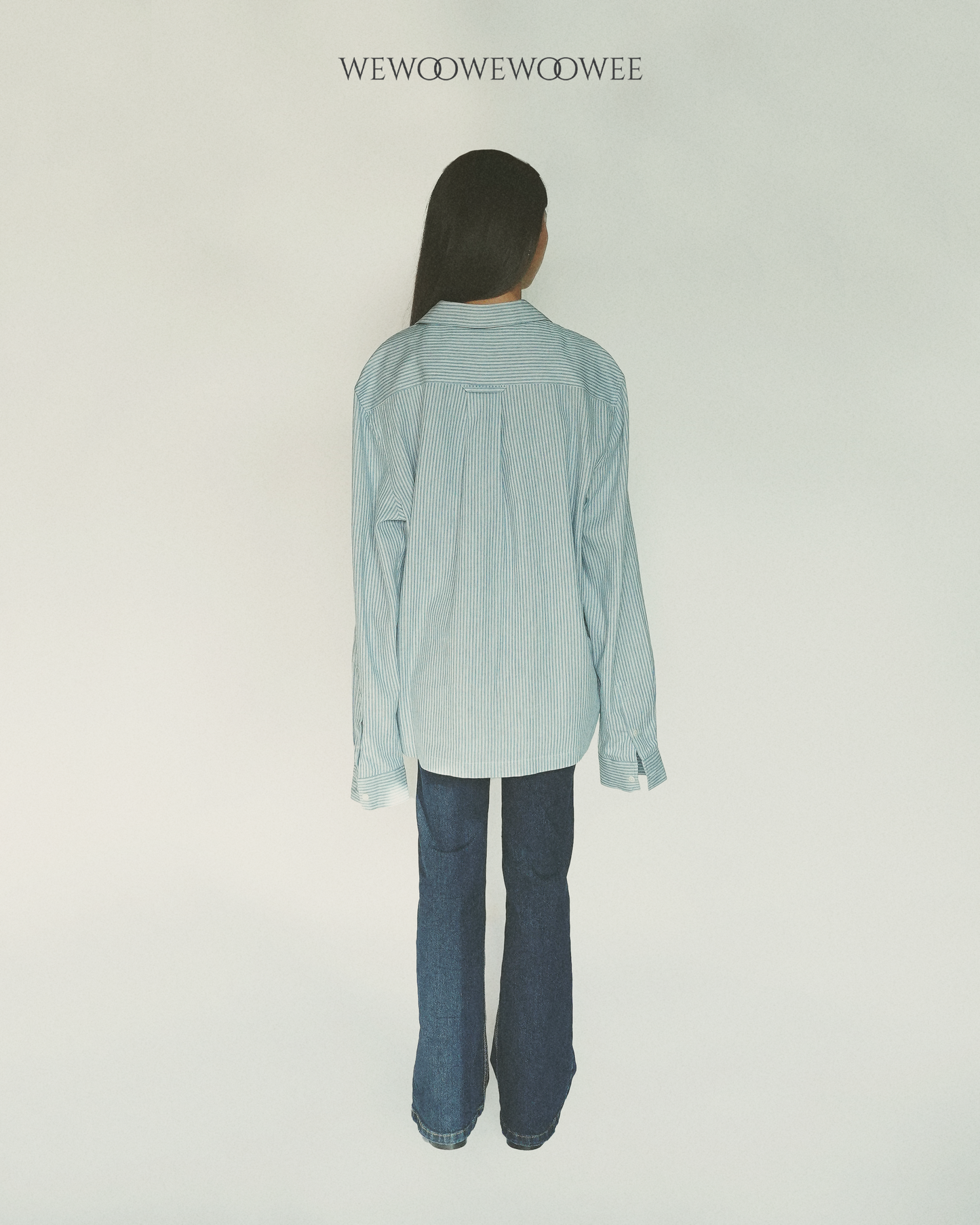 Lia Pocket Shirt - Striped Light Blue