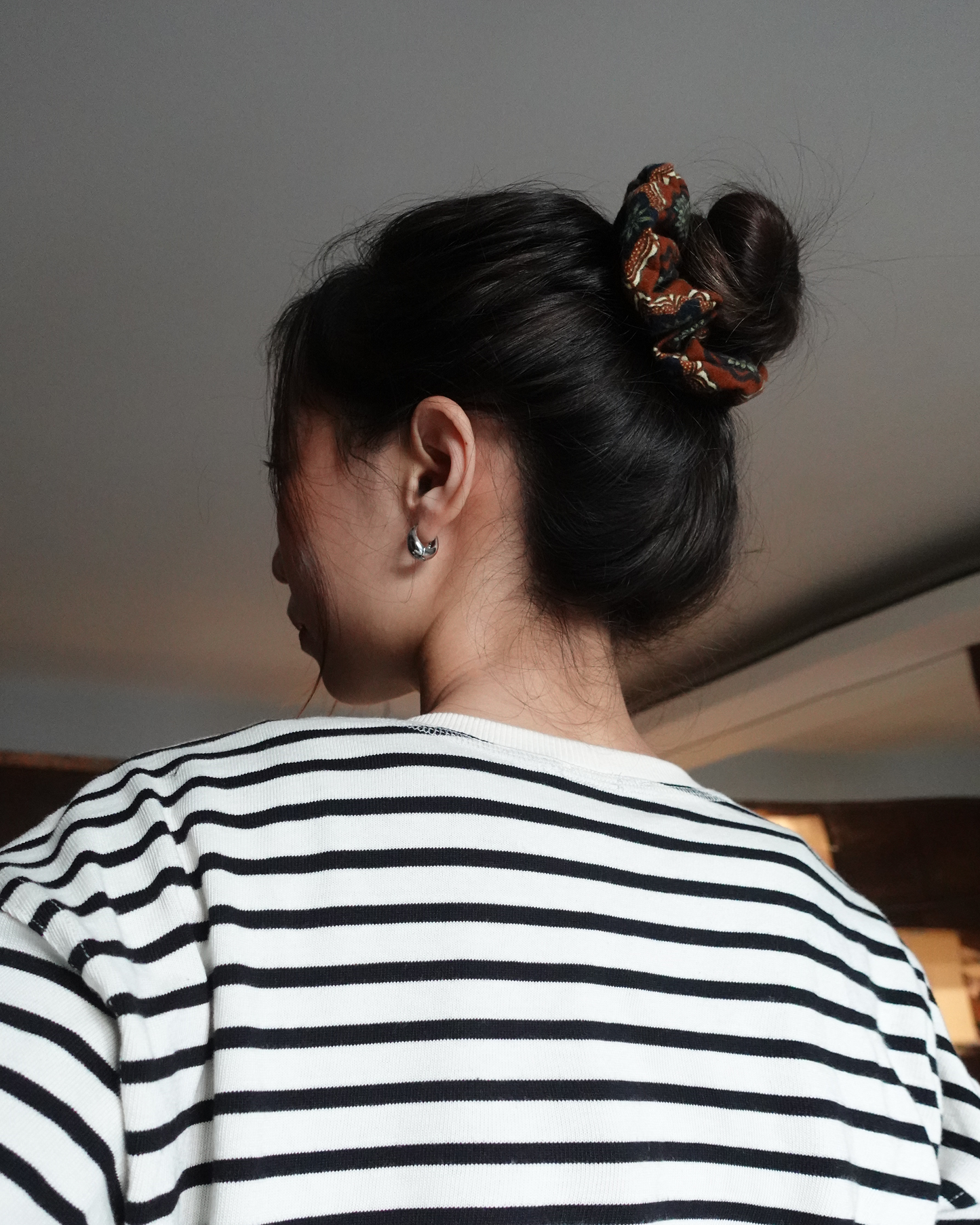 Botanical Orange Scrunchie