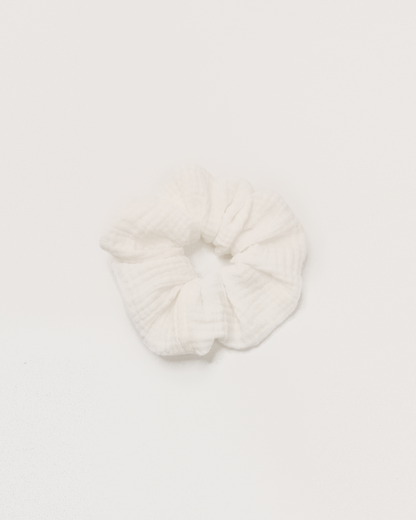 White Cotton Candy Scrunchie