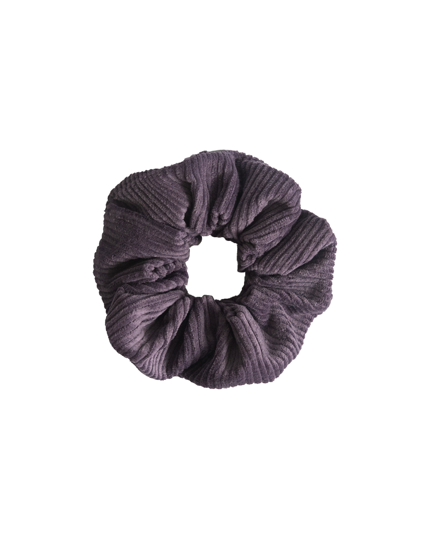 Purple Corduroy Scrunchie