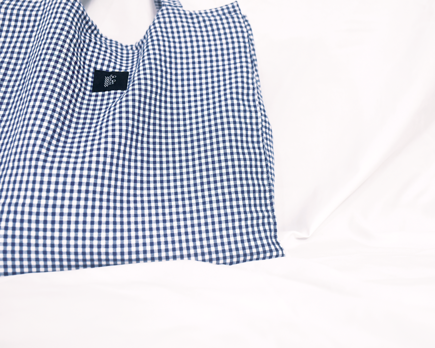 Bossy Box Large - Navy Gingham