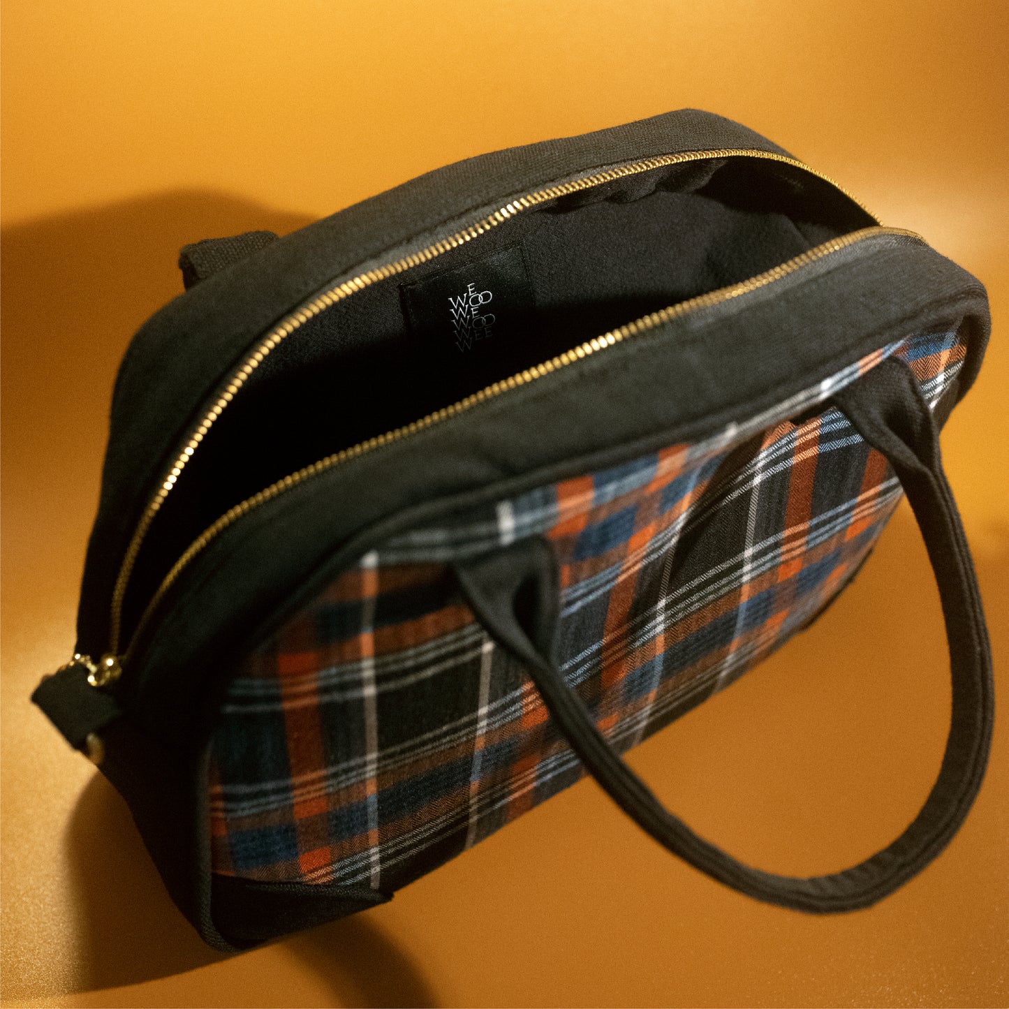 Bread Bag - Orange Checkered