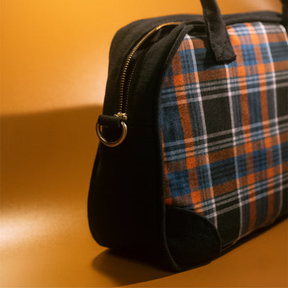 Bread Bag - Orange Checkered