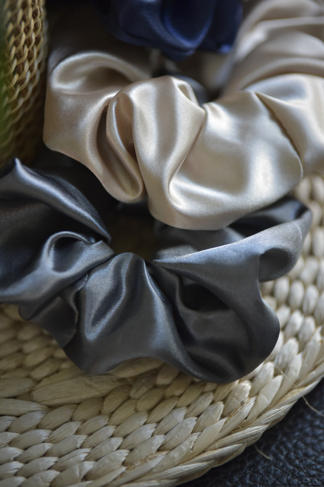 Silk-like Champagne Scrunchie