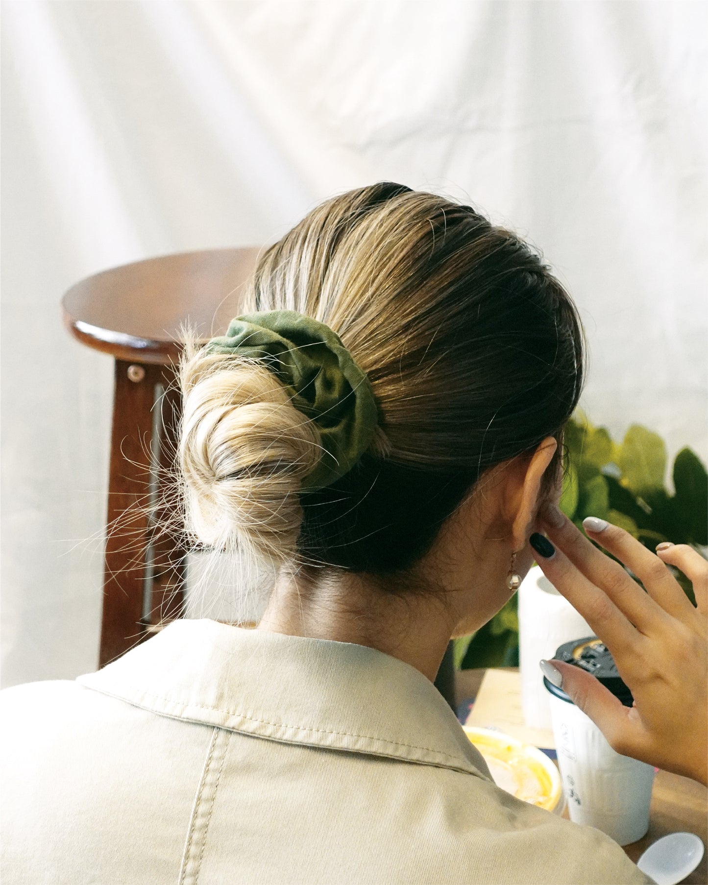 Matcha Scrunchie