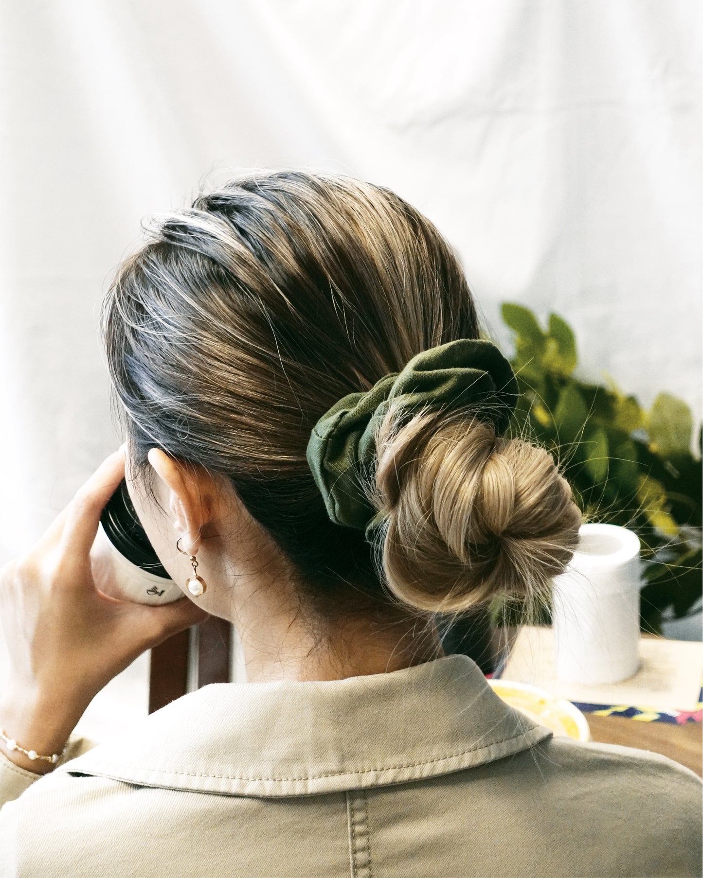 Matcha Scrunchie