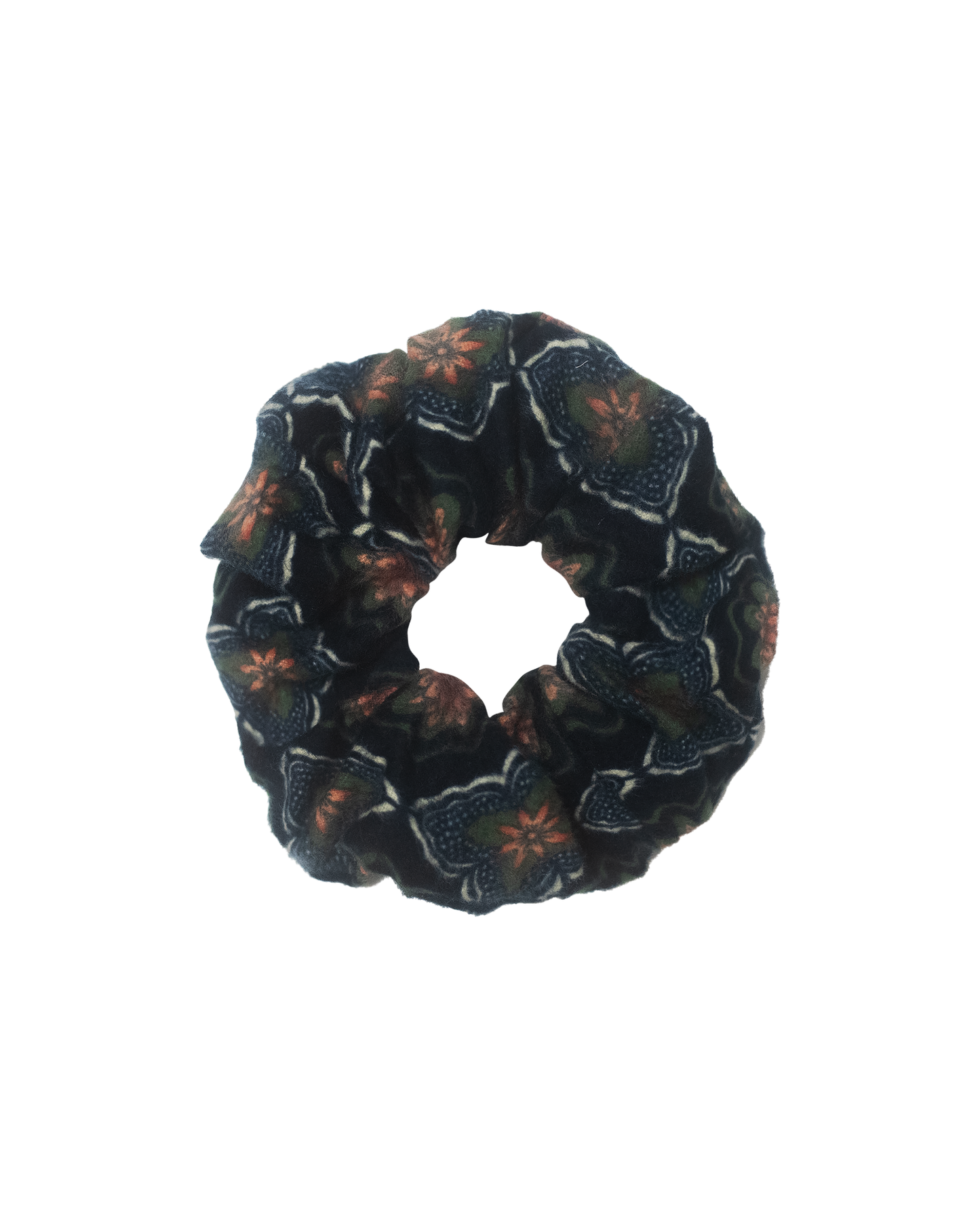 Botanical Navy Scrunchie